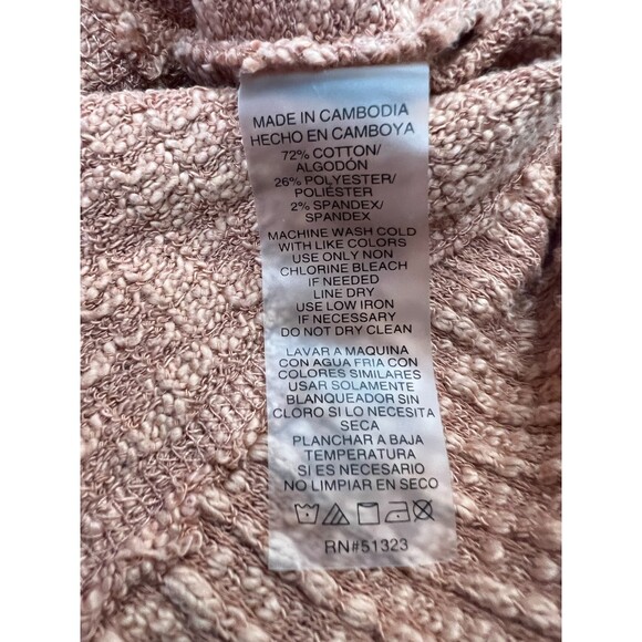 Two by Vince Camuto Women's Peach Textured Button Cardigan Top Size M - Picture 4 of 7